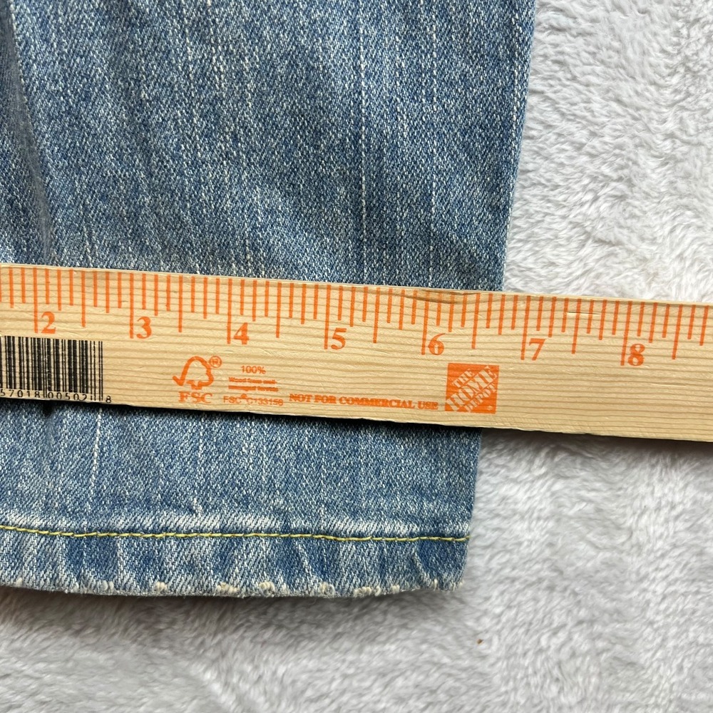 Levi's 518 Super Low Bootcut Jeans Women 16 Blue Denim Pockets Classic - 34X30.5 - Picture 7 of 15